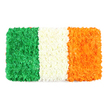 In the soft morning light of Canonbury, a rectangular floral tribute recreates Ireland's tricolour with quiet majesty. The three vertical bands-left emerald green, center pure white, right bright orange-are composed entirely of countless small petals, densely packed to yield a tactile, three-dimensional surface against a pristine white background. The green stripe reads like a plush carpet of tiny green blossoms, perhaps chrysanthemums or carnations, its surface gently uneven, catching the light in little ridges as if each cluster were a whispered memory. The white stripe sits between the two colours as a soft, cloud-like swath of tightly clustered petals, serene and luminous, symbolising hoped-for peace. The orange stripe glows with warmth, built from a mosaic of tiny orange flowers such as marigolds or orange chrysanthemums, each petal glowing like a miniature sun. The entire composition forms a precise rectangle, faithful to flag proportions, with a handcrafted texture that invites touch and reflection. The scent is faint and fresh, a delicate reminder of new blooms, and the visual energy radiates celebration and reverence. This living symbol sits gently within Canonbury's neighbourhood tapestry, suggesting homes along Essex Road, Canonbury Square, and Islington's leafy streets, and is perfectly suited for articles on national identity, St Patrick's Day, or cultural heritage. Canonbury Flowers has crafted it to be delivered with care across Canonbury and neighbouring areas, a vibrant, respectful piece that speaks to history, community, and shared memory.